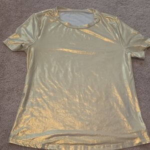 Gold Metallic Women's Top